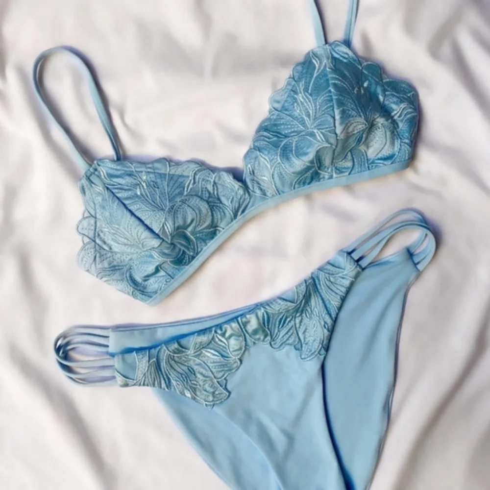L*Space Jean Top Claude Bottoms Bikini